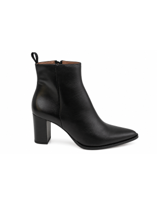 Bottine Zoï à talon en cuir...