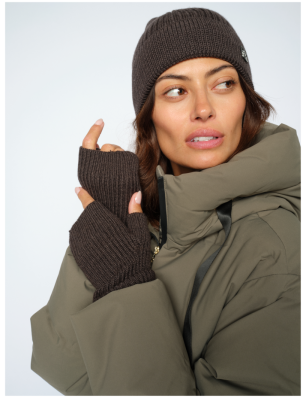 MosMosh bonnet en laine marron
